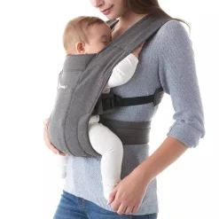 Ergobaby - Mochila Portabebé Embrace Cotton Gris