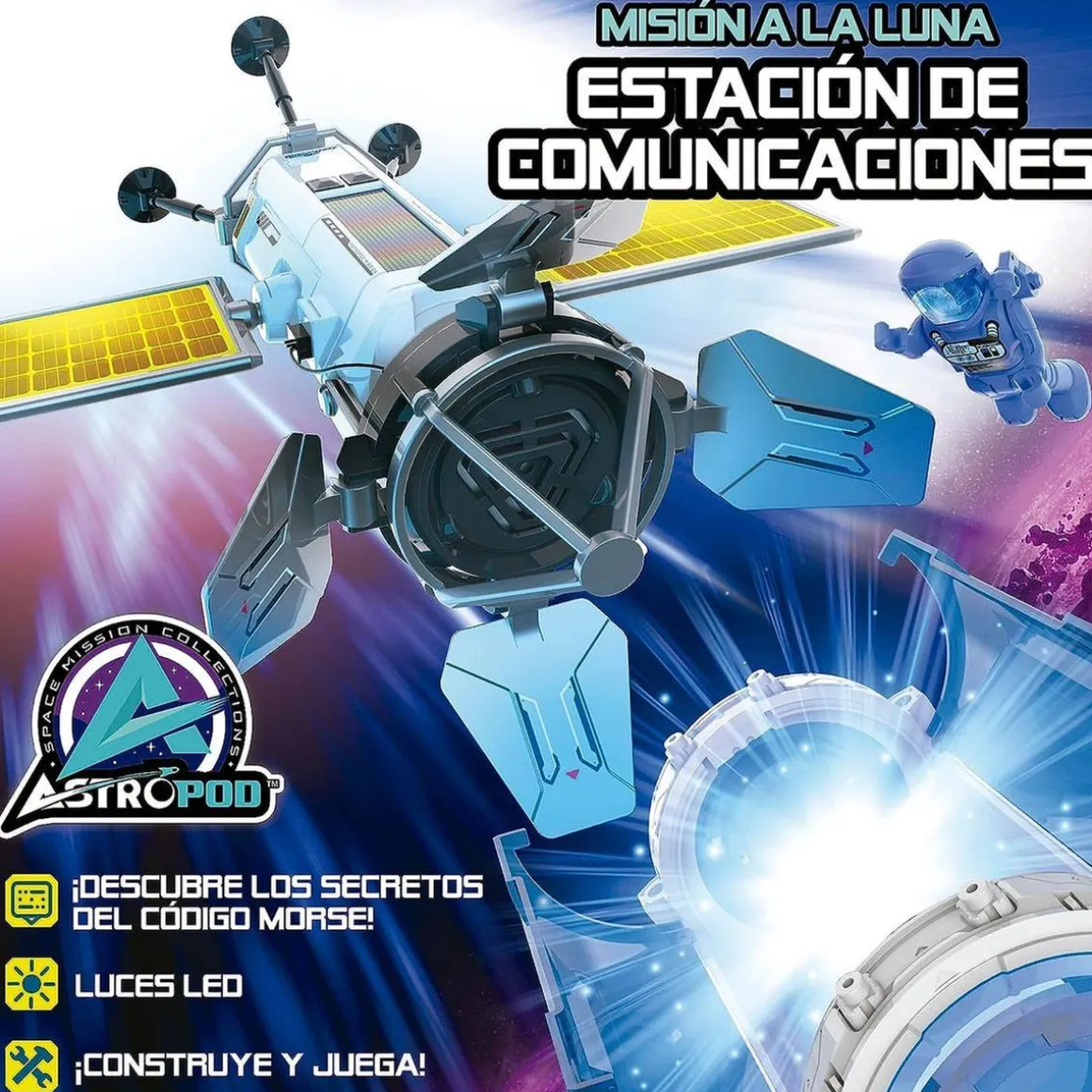 Estación de comunicaciones espaciales Astropod para construir y descifrar código Morse ㅤ
