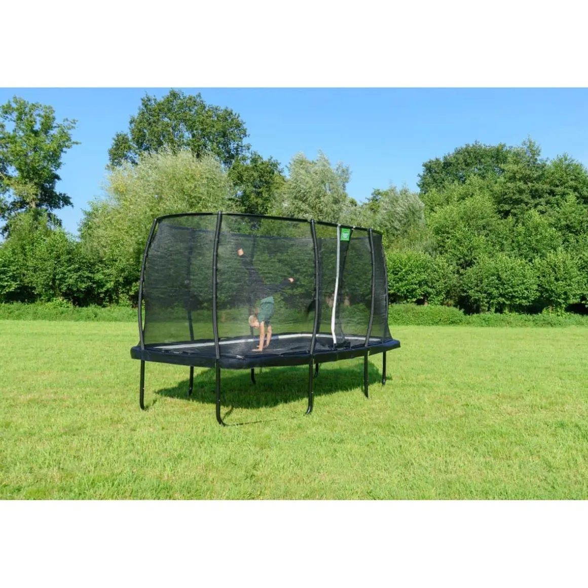 Exit - Cama elástica Allure Premium 214 x 366 cm verde