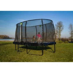 Exit - Cama elástica Allure Premium 244 x 427 cm negro