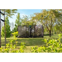 Exit - Cama elástica de suelo Allure Premium 244 x 427 cm verde