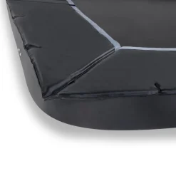 Exit - Cama elástica de suelo Dynamic 244 x 427 cm negro con perímetro de seguridad