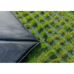 Exit - Cama elástica de suelo Dynamic 305 x 519 cm negro con perímetro de seguridad