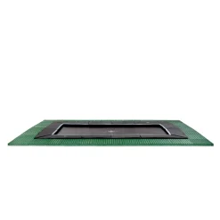 Exit - Cama elástica de suelo Dynamic 275 x 458 cm negro con perímetro de seguridad