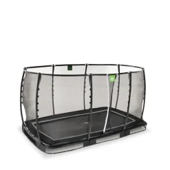Exit - Cama elástica de suelo Allure Premium 214 x 366 cm negro