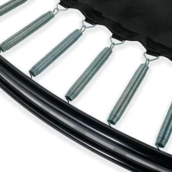 Exit - Cama elástica de suelo Dynamic 366 cm negro con red de seguridad