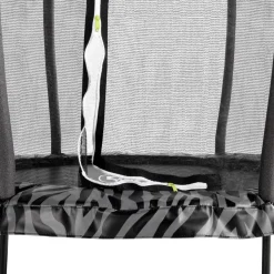 Exit - Cama elástica Junior Tiggy negro/gris con red de seguridad