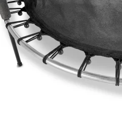 Exit - Cama elástica Junior Tiggy negro/gris con red de seguridad