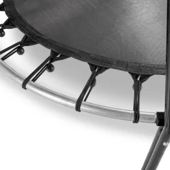 Exit - Cama elástica Junior Tiggy negro/gris con barra de apoyo