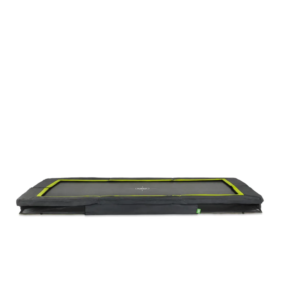 EXIT - Cama elástica rectangular con acolchado negro 244 cm