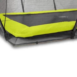 Exit - Cama elástica Silhouette rectangular de suelo verde 244 cm