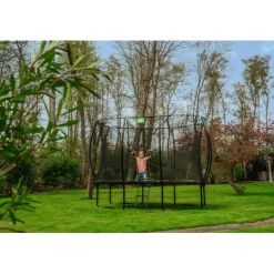 Exit - Cama elástica Silhouette rectangular 214 cm