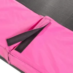 Exit - Cama elástica Silhouette redonda de suelo rosa 244 cm