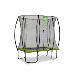 Exit - Cama elástica Silhouette rectangular verde 153 cm