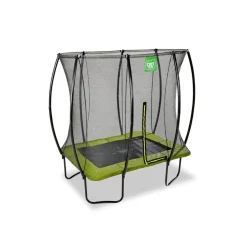 Exit - Cama elástica Silhouette rectangular verde 153 cm