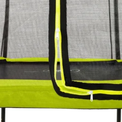 Exit - Cama elástica Silhouette rectangular verde 153 cm