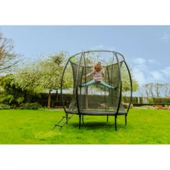 Exit - Cama elástica Silhouette redonda verde 183 cm