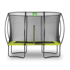 Exit - Cama elástica Silhouette rectangular verde 214 cm