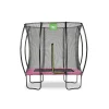 Exit - Cama elástica Silhouette rectangular rosa 153 cm
