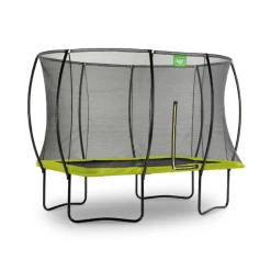 Exit - Cama elástica Silhouette rectangular verde 244 cm