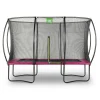 Exit - Cama elástica Silhouette rectangular rosa 244 cm