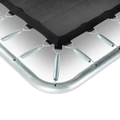 Exit - Cama elástica Silhouette rectangular de suelo verde 153 cm