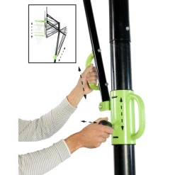 Exit - Canasta de baloncesto con base y aro para mates Galaxy