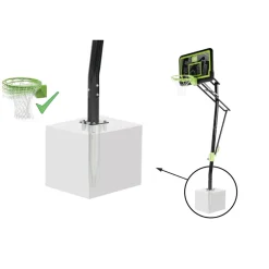 Exit - Canasta de baloncesto Galaxy para suelo y aro para mates