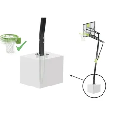 Exit - Canasta de baloncesto Galaxy para suelo con aro para mates