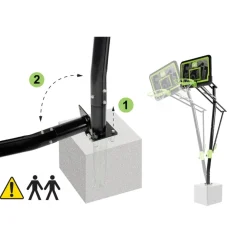 Exit - Canasta de baloncesto Galaxy para suelo