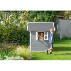 EXIT - Casita Loft de madera gris