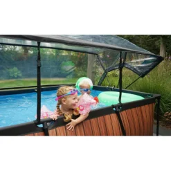 EXIT - Cúpula de piscina rectangular 220 cm