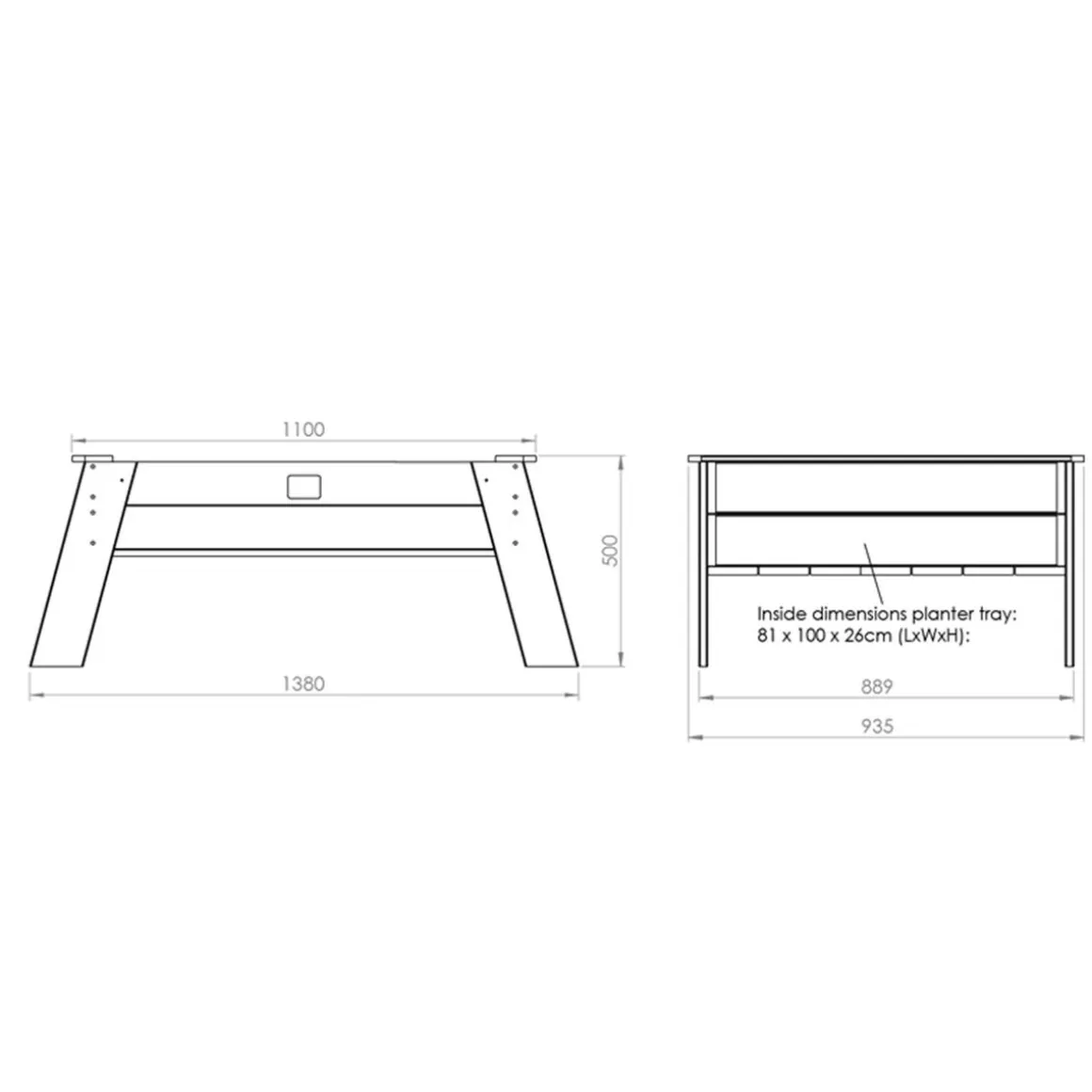 Exit - Mesa arenero Aksent