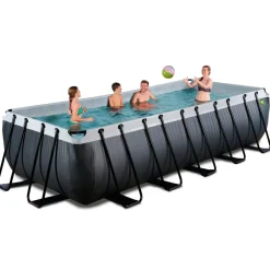 Exit - Piscina Black Leather 540 x 250 x 122 cm con filtro de arena