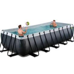 Exit - Piscina Black Leather 540 x 250 x 122 cm con filtro de arena