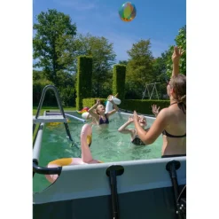 Exit - Piscina Black Leather 540 x 250 x 122 cm con filtro de arena