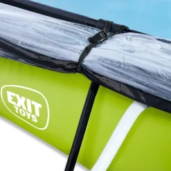 Exit - Piscina Lime verde 220 x 150 x 65 cm con filtro y cúpula transparente