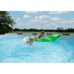 Exit - Piscina Stone gris diámetro 450 x 122 cm con filtro de cartucho