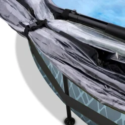 EXIT - Piscina Stone redonda 360 cm con cúpula y bomba de filtro