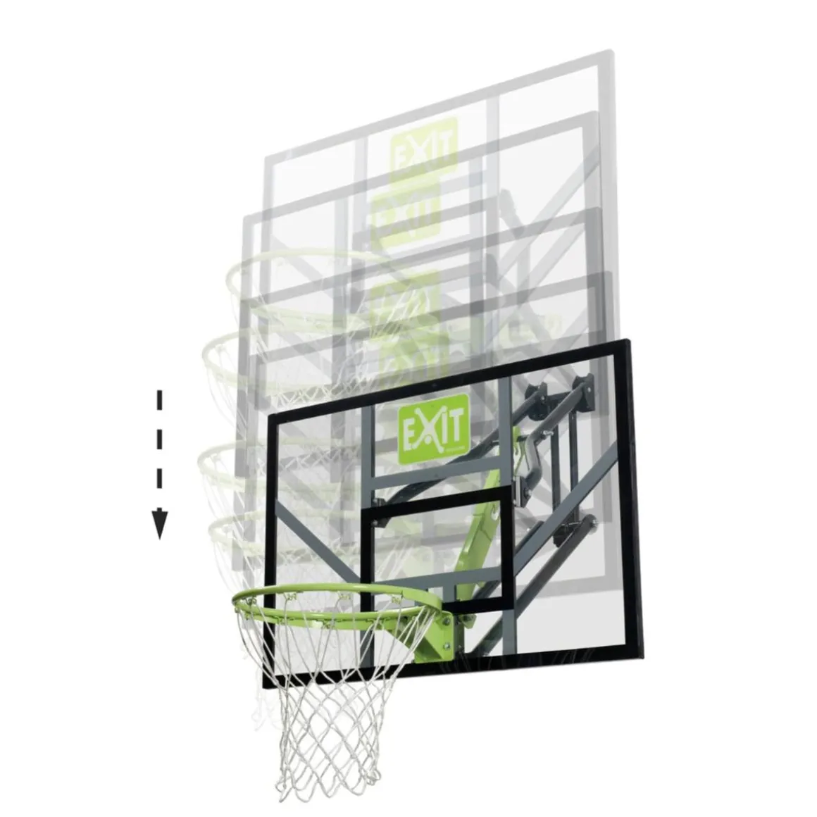 Exit - Tablero de baloncesto Galaxy transparente para pared