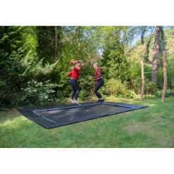 Exit - Trampolín deportivo de suelo Dynamic 244 x 427 cm negro