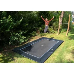 Exit - Trampolín deportivo de suelo Dynamic 244 x 427 cm negro