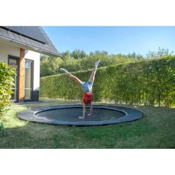 Exit - Trampolín deportivo de suelo Dynamic 427 cm negro