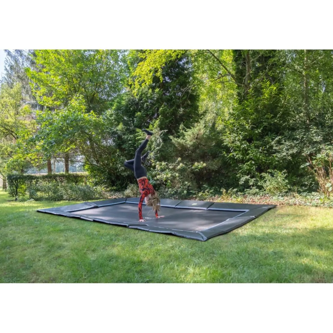 Exit - Trampolín deportivo de suelo Dynamic 275 x 458 negro