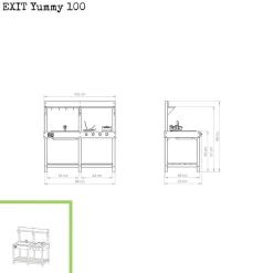 Exit cocina de madera de exterior Yummy 100