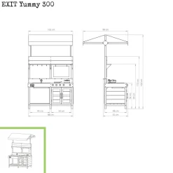 Exit cocina de madera de exterior Yummy 300