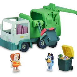 Famosa - Bluey - Camión de juguete educativo sobre reciclaje con figura de perrito y accesorios ㅤ