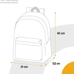 Famosa - Fortnite - Mochila escolar multicolor grande Fortnite Durrr Americana Unisex