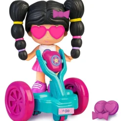 Famosa - Set de Juguete: Mini Figura Pop&Swap con Vehículo y Accesorios Flúor