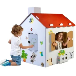 Feber - Casita de cartón con pegatinas